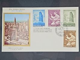 CL08 Enveloppe + Timbre Vatican 1965