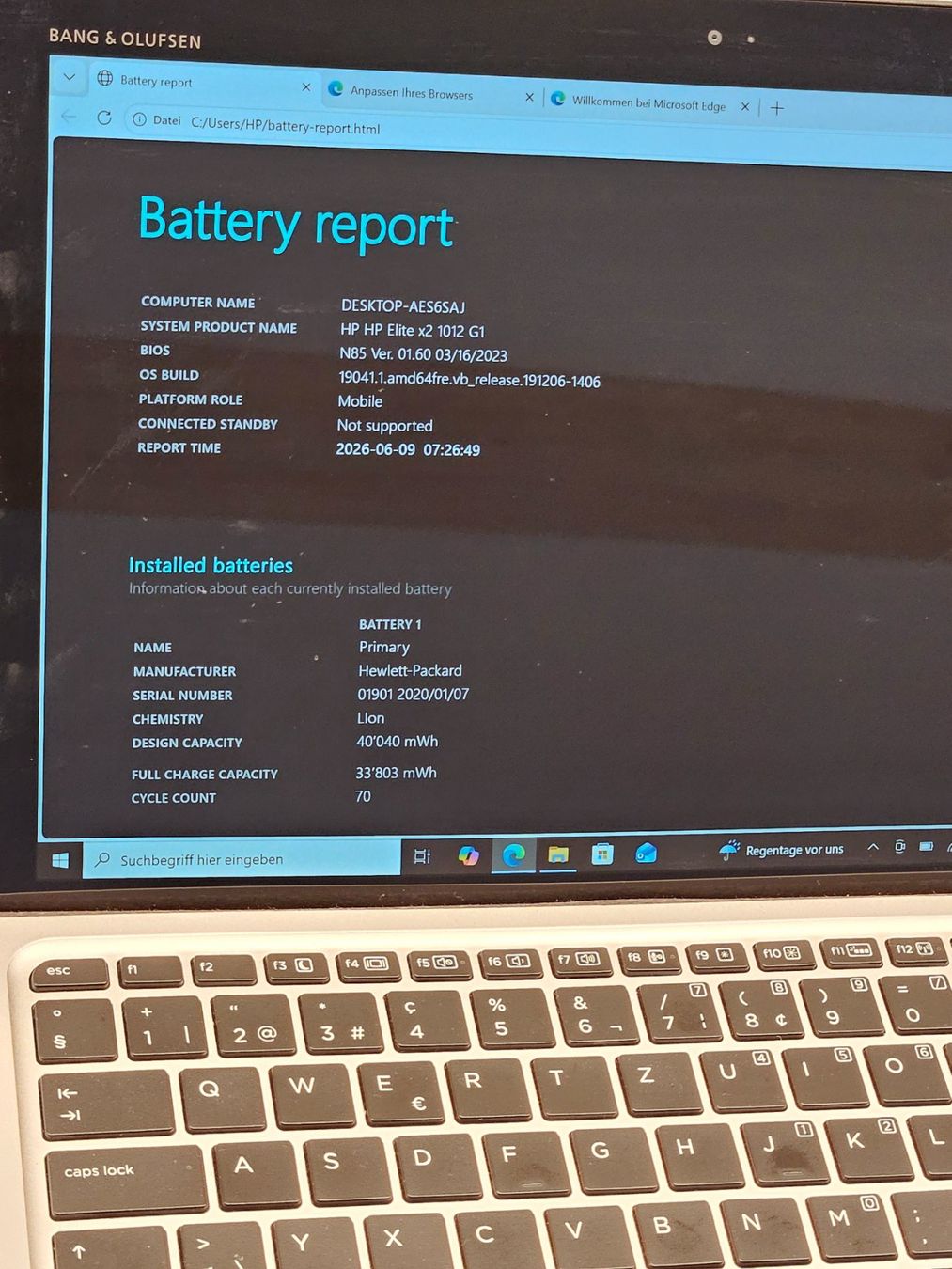 Hewlett Packard Notebook: HP Elite x2 1012 G1 - inkl. Dockingstation – Usato da Hinwil venduto da 97 2