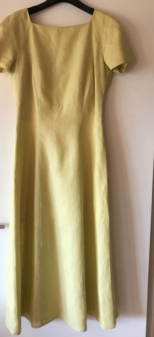 Gianfranco Ferre Vestiti: Elegantes Linen Kleid von Gianfranco Ferre – Nuovo (secondo la descrizione) da Eggersriet venduto da VintageCouture86