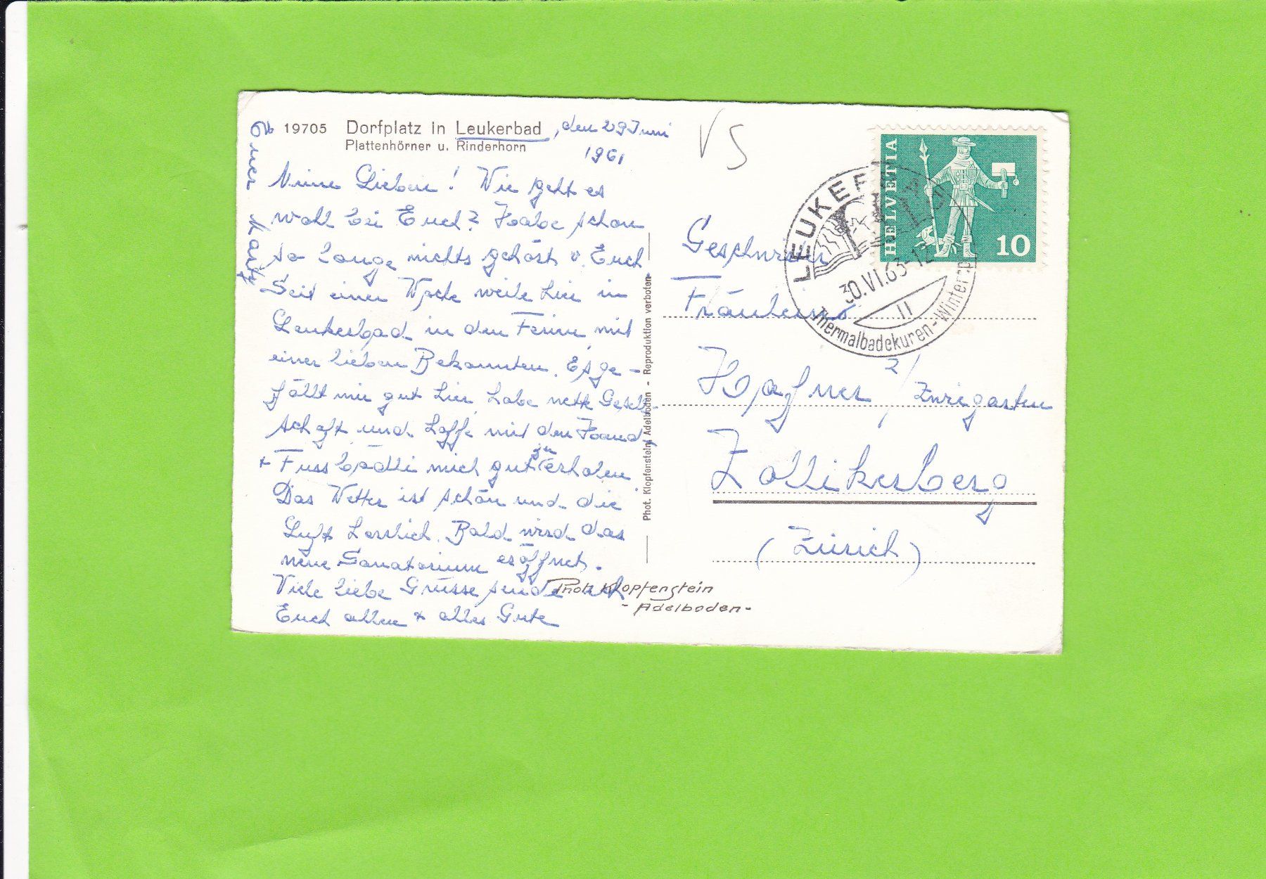Cartoline postali: Dorfplatz in Leukerbad--Oldtimer – Usato da St. Peterzell venduto da neckertal 1