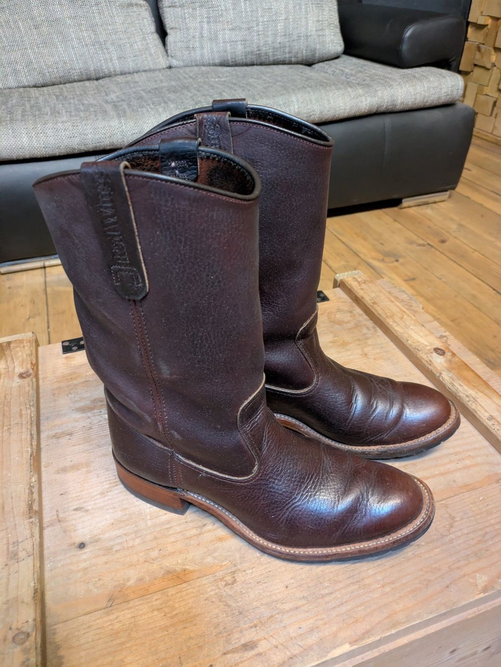 Red Wing Damenschuhe: Red Wing Pecos 9067 DK-Braun Grösse 8 – Gebraucht aus Niederlenz von pco_577d