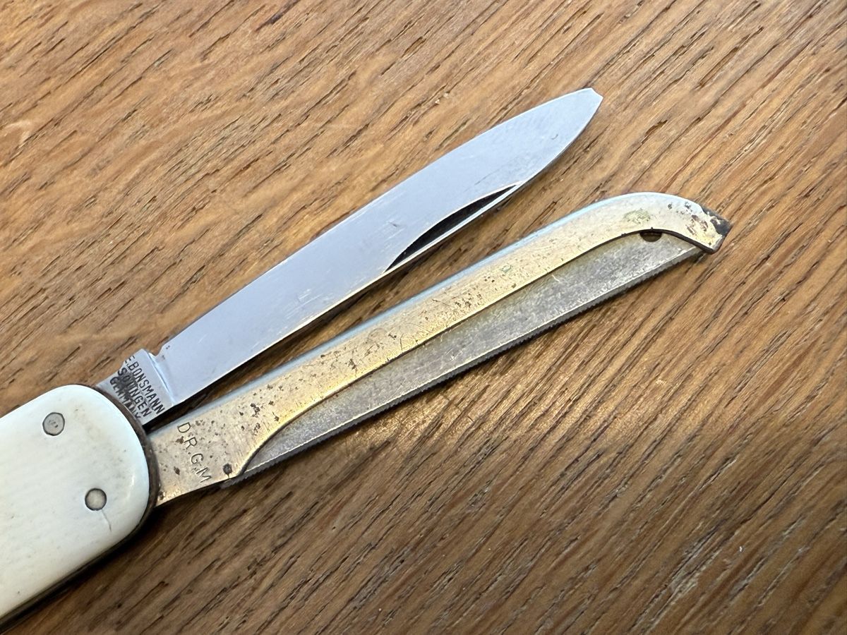 Taschenmesser: Antikes Sandoz Taschenmesser mit Säge  DRGM – Gebraucht aus Goldach von Messerguru 2