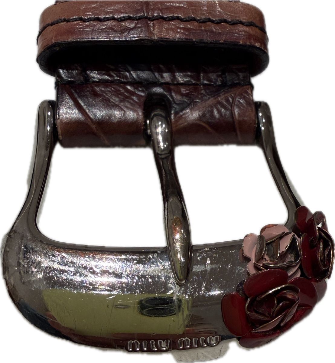 Gürtel: Miu Miu Gürtel braun Leder 90 cm – Gebraucht aus Basel von Peonia2010 1