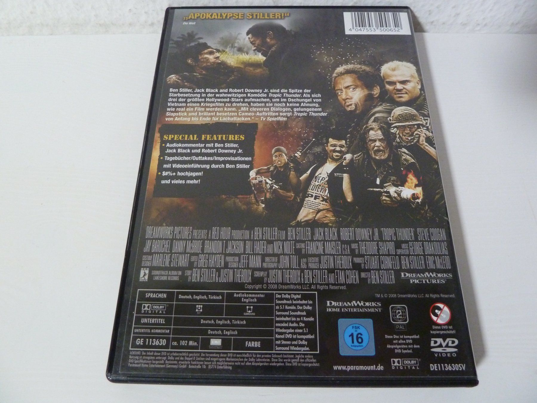 Tutti i DVDs: Tropic Thunder  [DVD] – Usato da Abtwil SG venduto da Pfusius 1