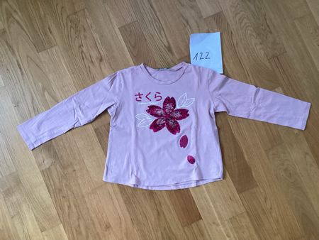 Benetton T-Shirt, langarm, Grösse 122, Sakura Flower 🌺