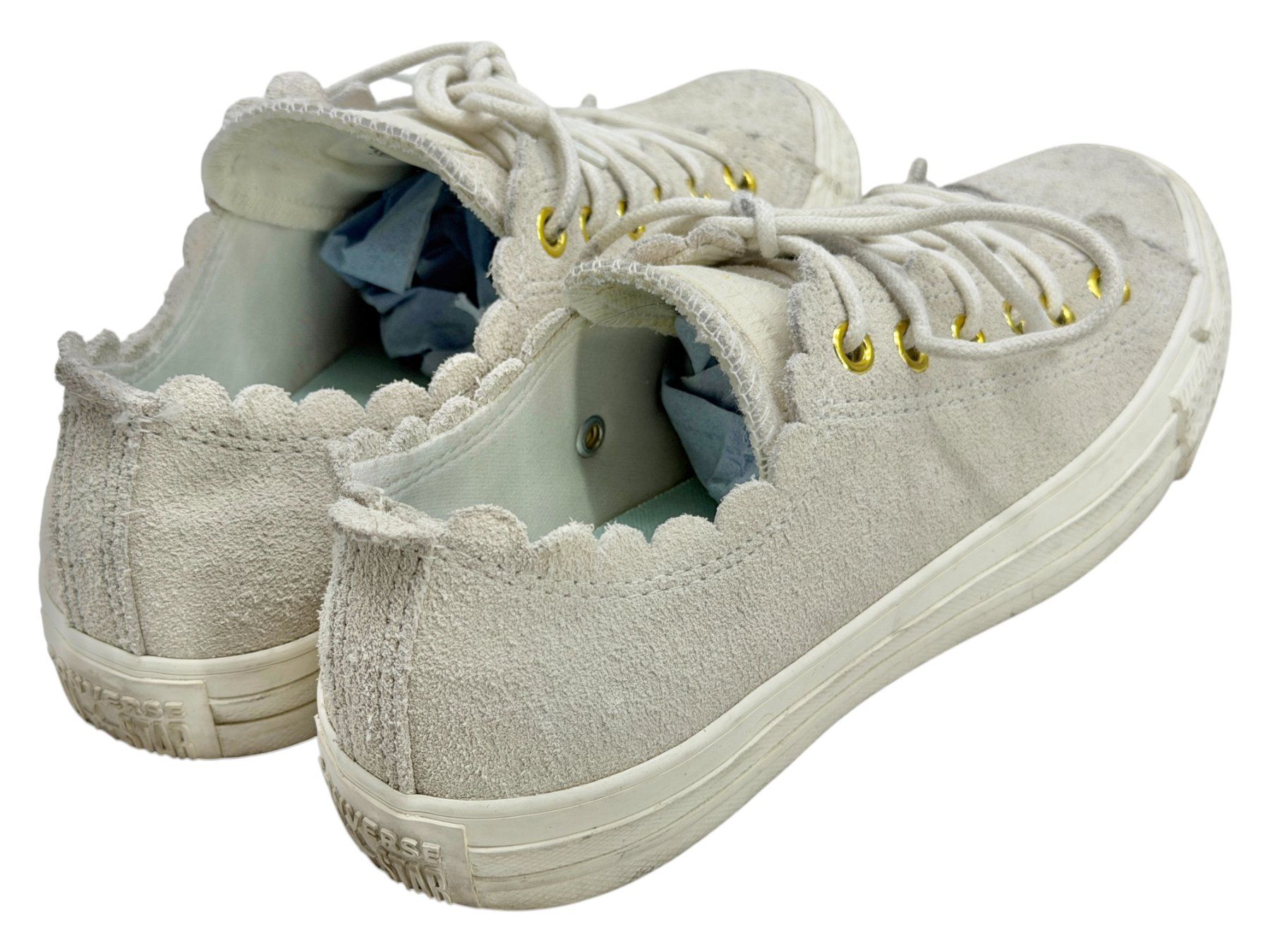 Converse Scarpe da donna: Baskets Converse All Star cuir daim gris. Pointure 37.5 – Usato da Cossonay-Ville venduto da PatineDuTemps 8