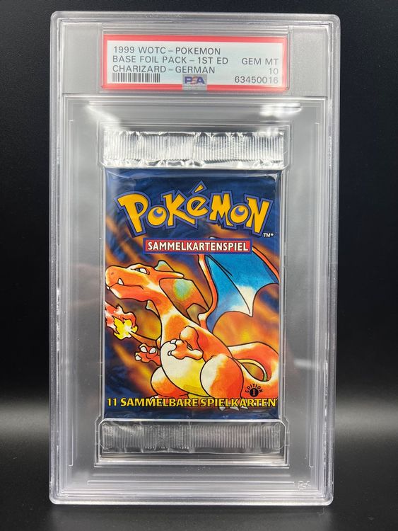 Psa 10 Gem Mint Pokemon Booster 1. Edition Glurak Kaufen auf Ricardo