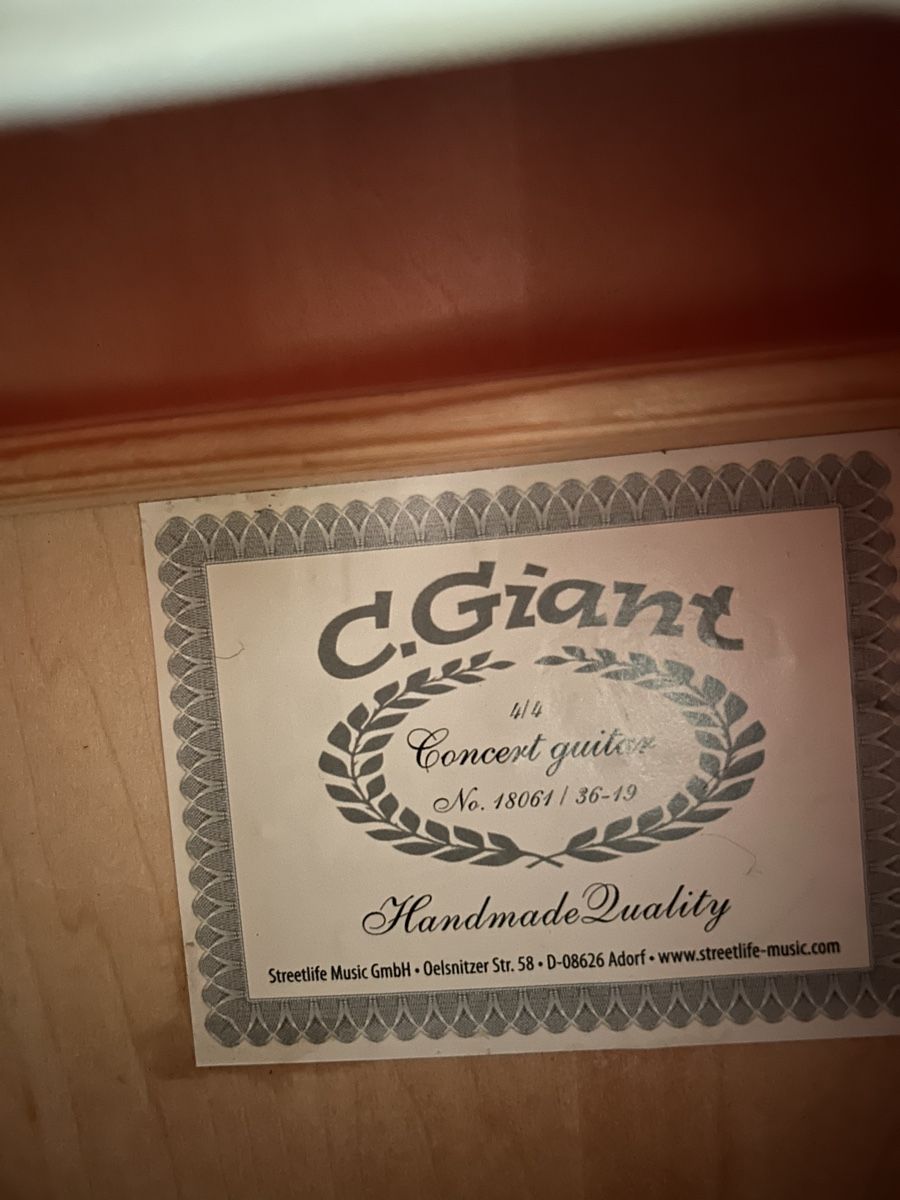 C.Giant Musikinstrumente: Gitarre C.Giant neuwertig  – Neu (gemäss Beschreibung) aus Winterthur von stella67 5