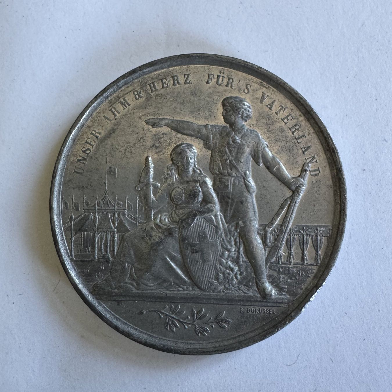 Medaglie: 1879 Schützenmedaille Basel – Usato da Kirchberg SG venduto da Helveticus00