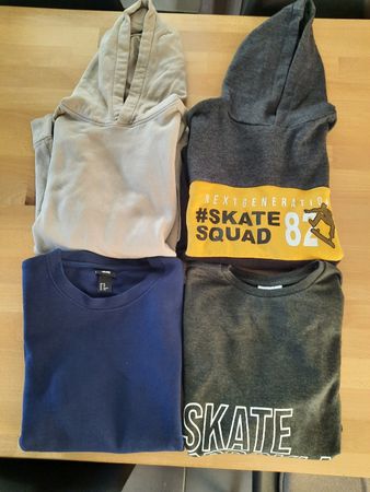 Pullover und Hoodies Jungen 4er Set Grösse 164 