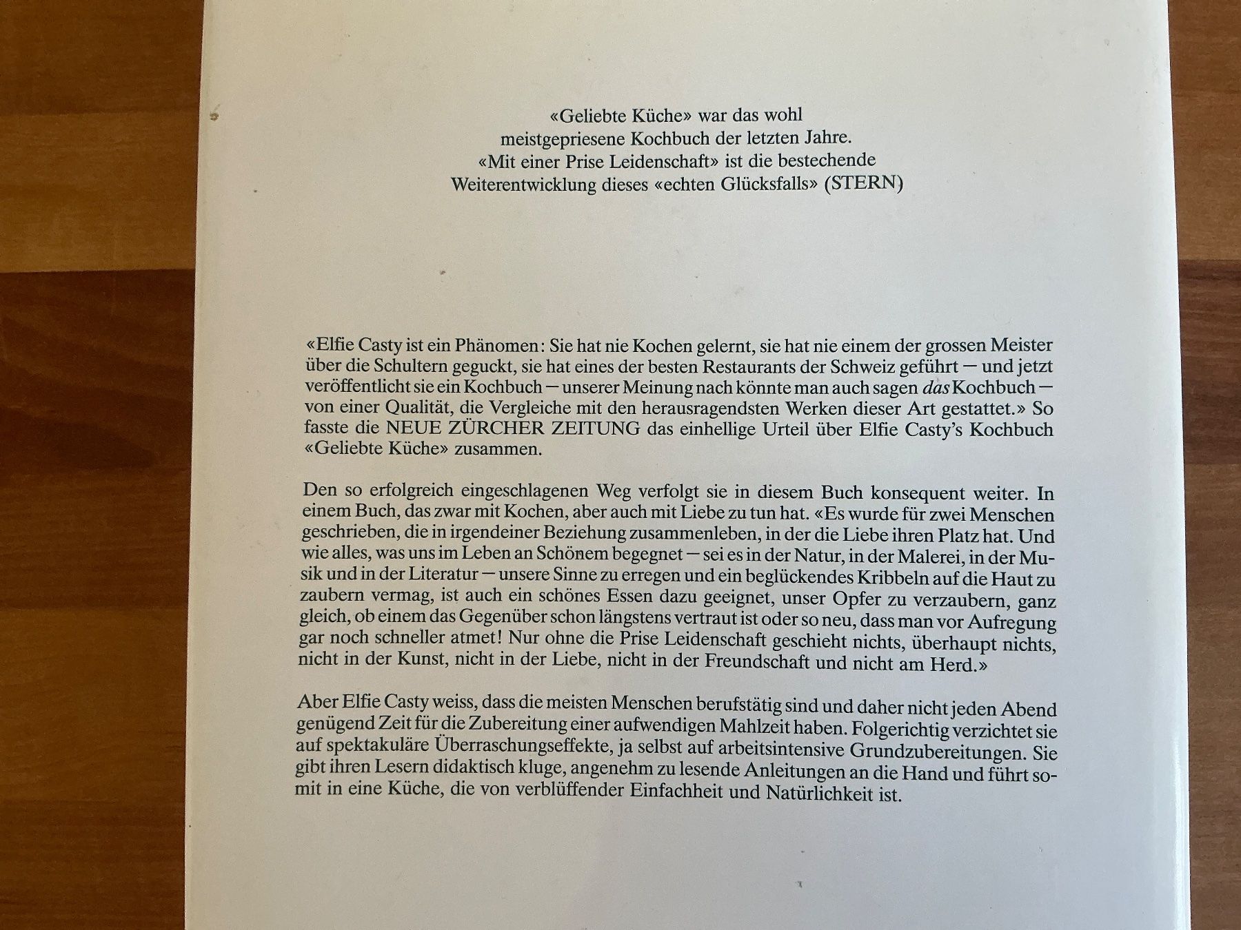 Libri: Mit einer Prise Leidenschafft Elfie Casty – Usato da Kirchenthurnen venduto da Gluecksbrief 1