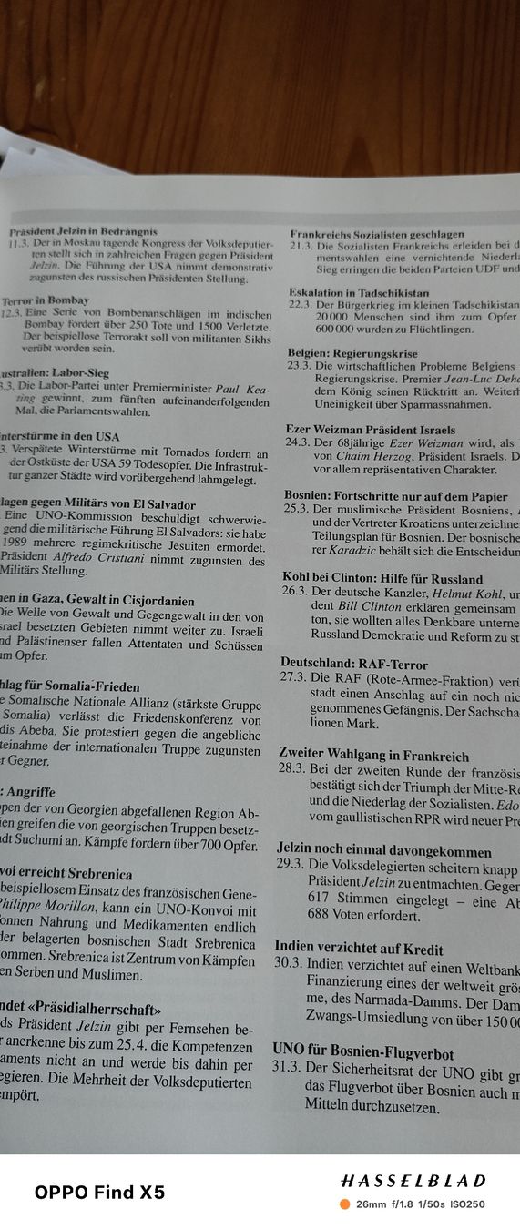 Libri: Welt Rundschau 1993 – Usato da Volken venduto da katz5 4