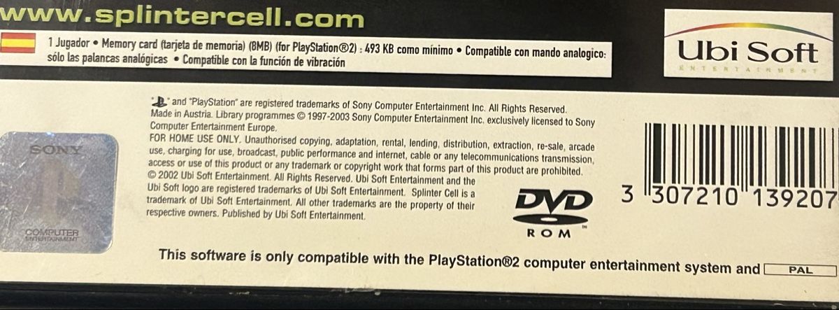Giochi: Tom Clancy's Splinter Cell pour Playstation 2 - PS2 – Nuovo (secondo la descrizione) da Henniez venduto da jcf_6rzc 4