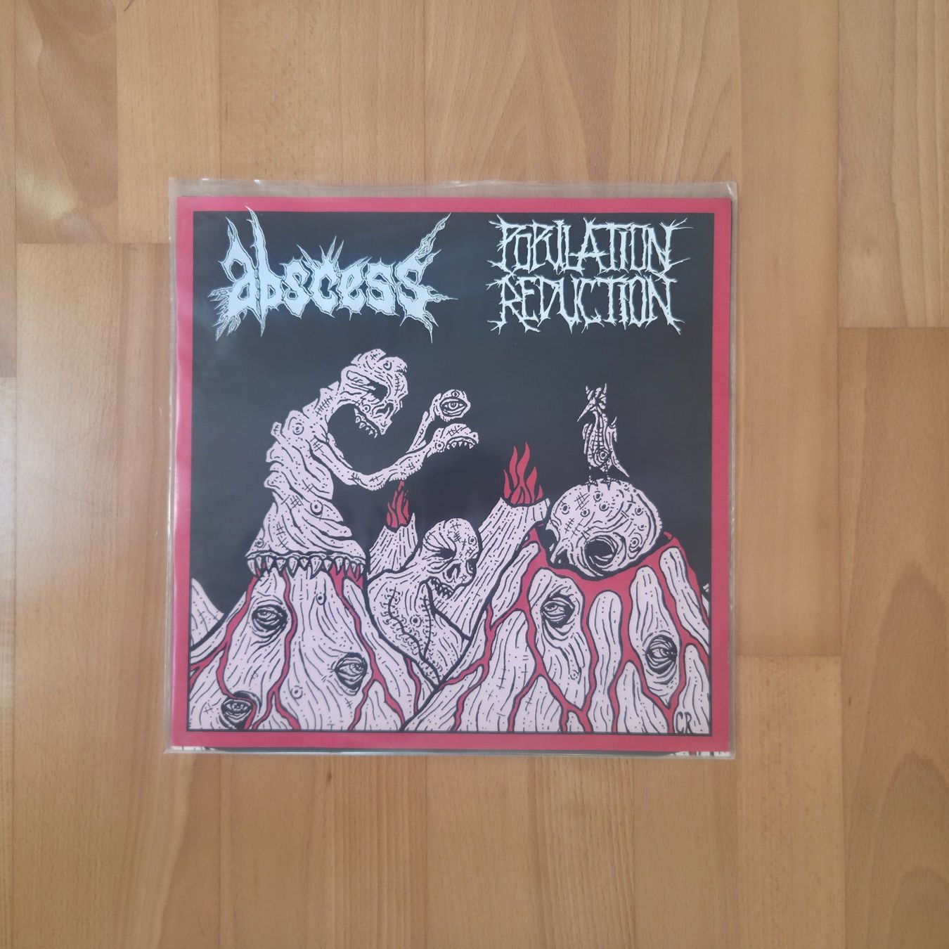Dischi in vinile: Abscess / Population Reduction ‎– Split LP Red Tankcrimes – Usato da Zürich venduto da Wickeddude