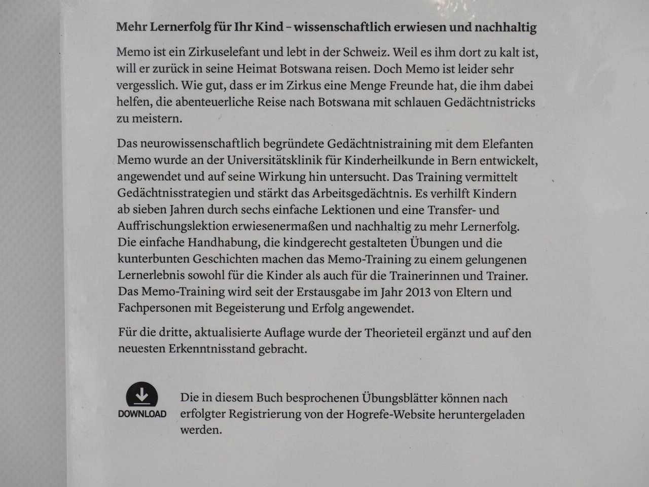 Libri: Das Memo Training (26081648) – Nuovo (secondo la descrizione) da Zürich venduto da fundsachenverkauf 2