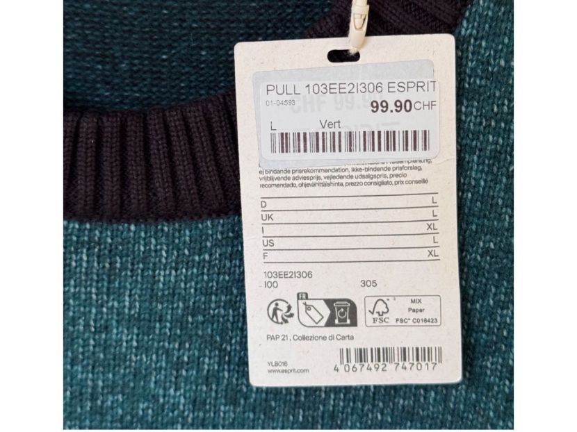 Esprit Maglioni & Felpe: Pull Esprit homme - Neuf - XL – Nuovo e nell'imballaggio originale da Vuisternens-Romont venduto da gol_xp6p 5