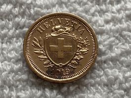 1 centime/rappen 1919