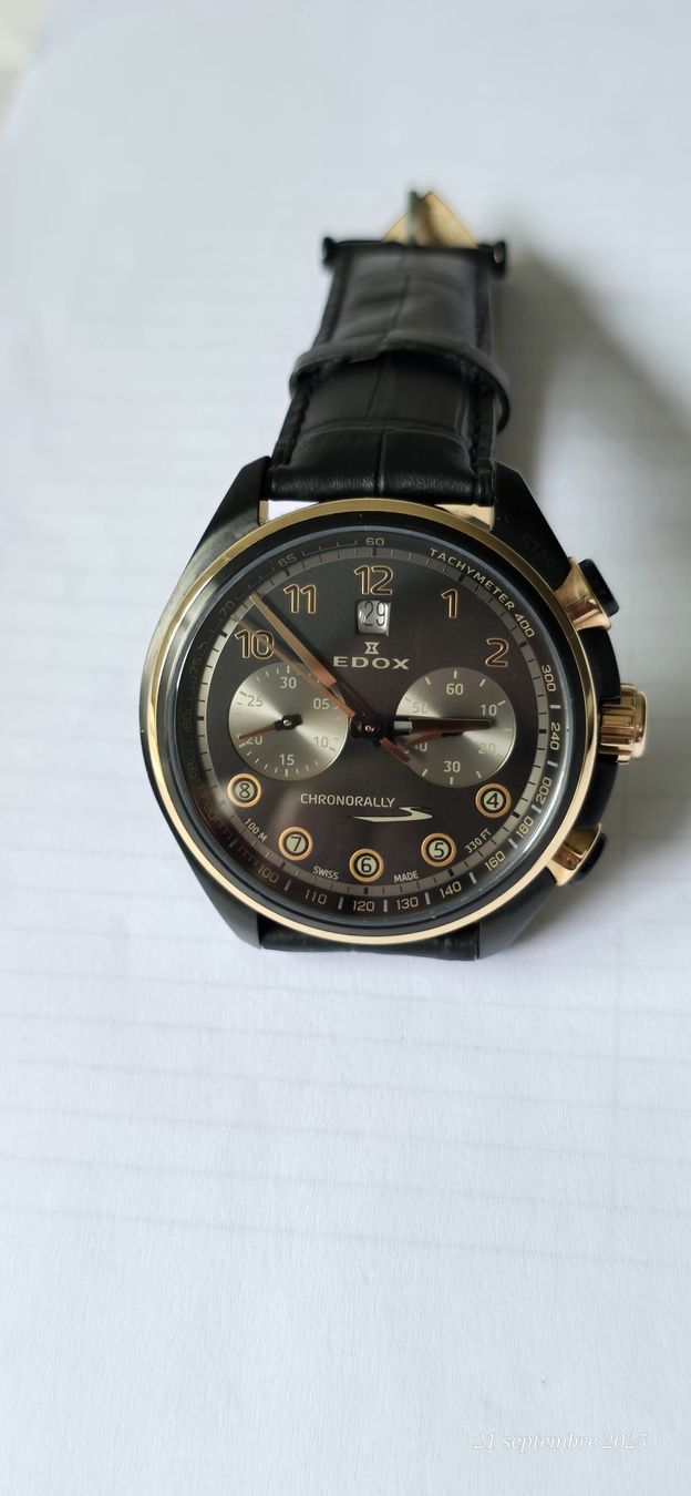 Edox Orologi: Edox Chronorally-S Chronograph Automatic – Usato da Les Acacias venduto da watinjo 5