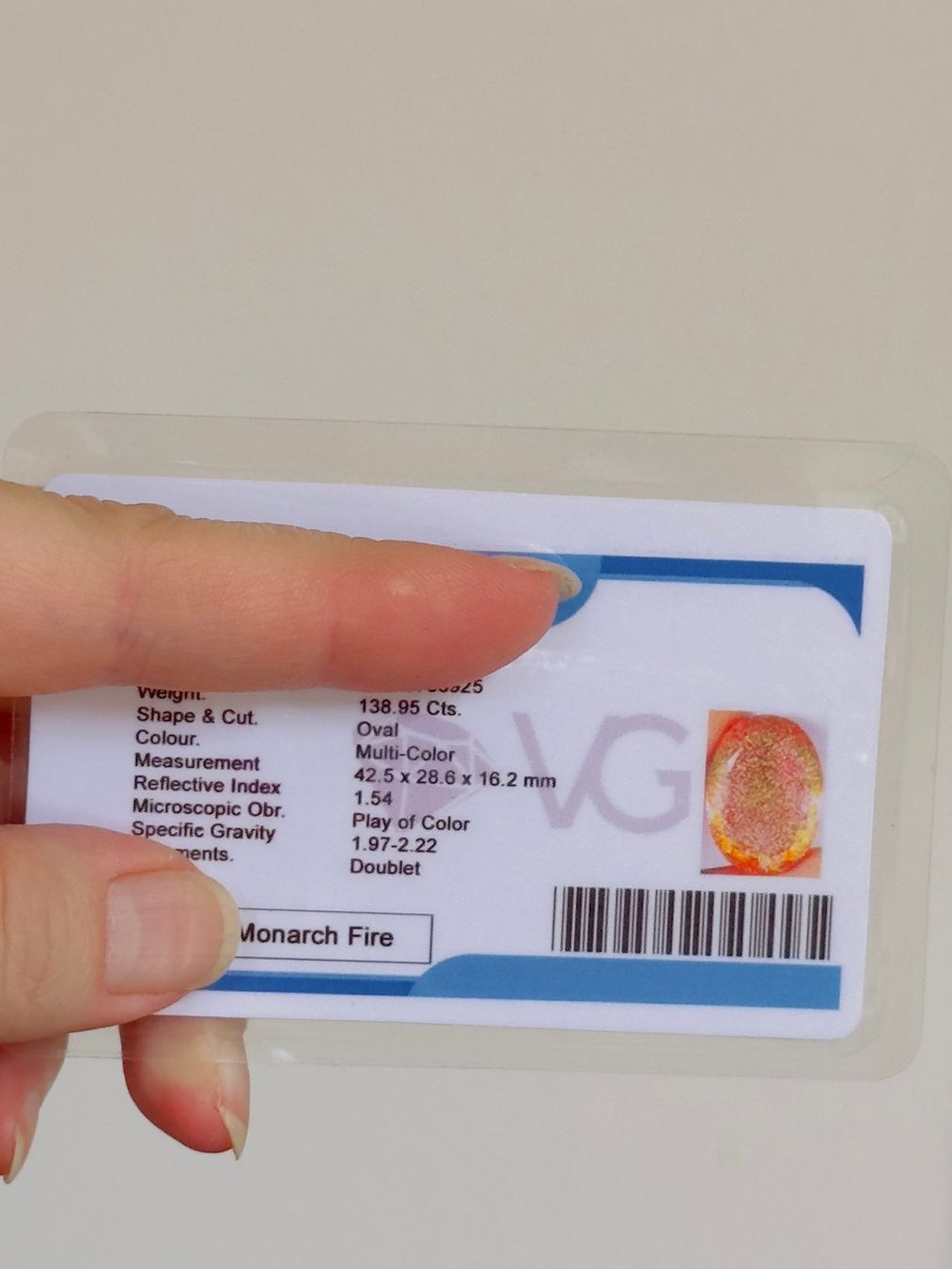 Edelsteine: 138.95 Ct certified – Neu und originalverpackt aus Genève von AWWA 8