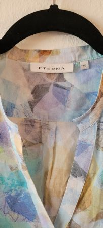 Eterna Damen Bluse Gr. 40 Sommerlich leicht & bequem!