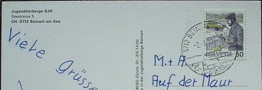 Ansichtskarten: BEINWIL AM SEE Jugendherberge SJH – Gebraucht aus Jona von philajona 1