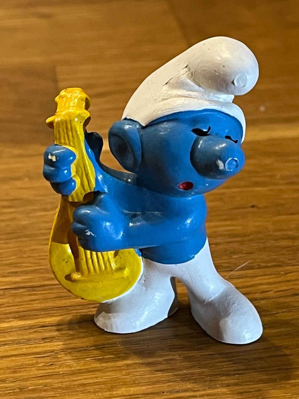 Statuette: Schlumpf mit Laute – Usato da Bauma venduto da Budgerigar