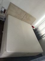 Boxspringbett beige mit Matratze gepflegter Zustand