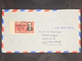 CL25 Enveloppe + Timbre Liberia 19xx