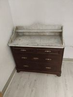 Antike Kommode mit Marmorplatte, Holzkommode, Vintage!