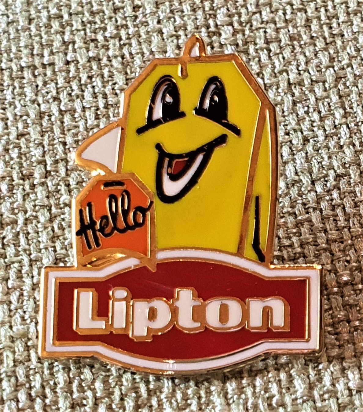 Pins: E813  Pin Mondo - Hello Lipton Teebeutel – Gebraucht aus Reinach BL von Boston-Verkauf