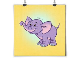 Poster fürs Kinderzimmer - 4/7: ELEFANT