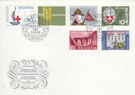 1963 395-400 Pfadi Alpenclub BLS Hunger Rotes Kreuz Paris
