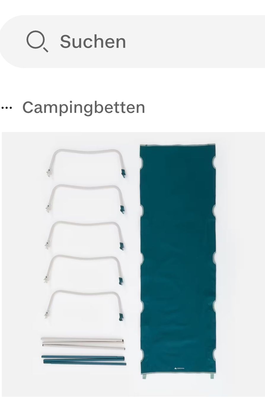 Decathlon Liegen & Liegestühle: Camp. Liege und Matzatze – Gebraucht aus Winterthur von Rubinof 4