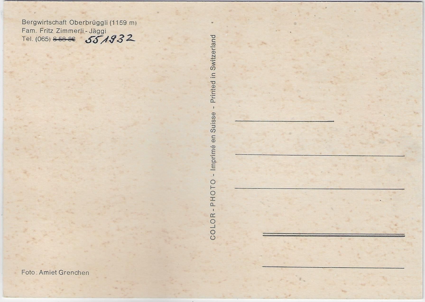 Cartoline postali: Bergwirtschaft Oberes Brüggli - Selzach – Usato da Ettingen venduto da Kartenplanet 1