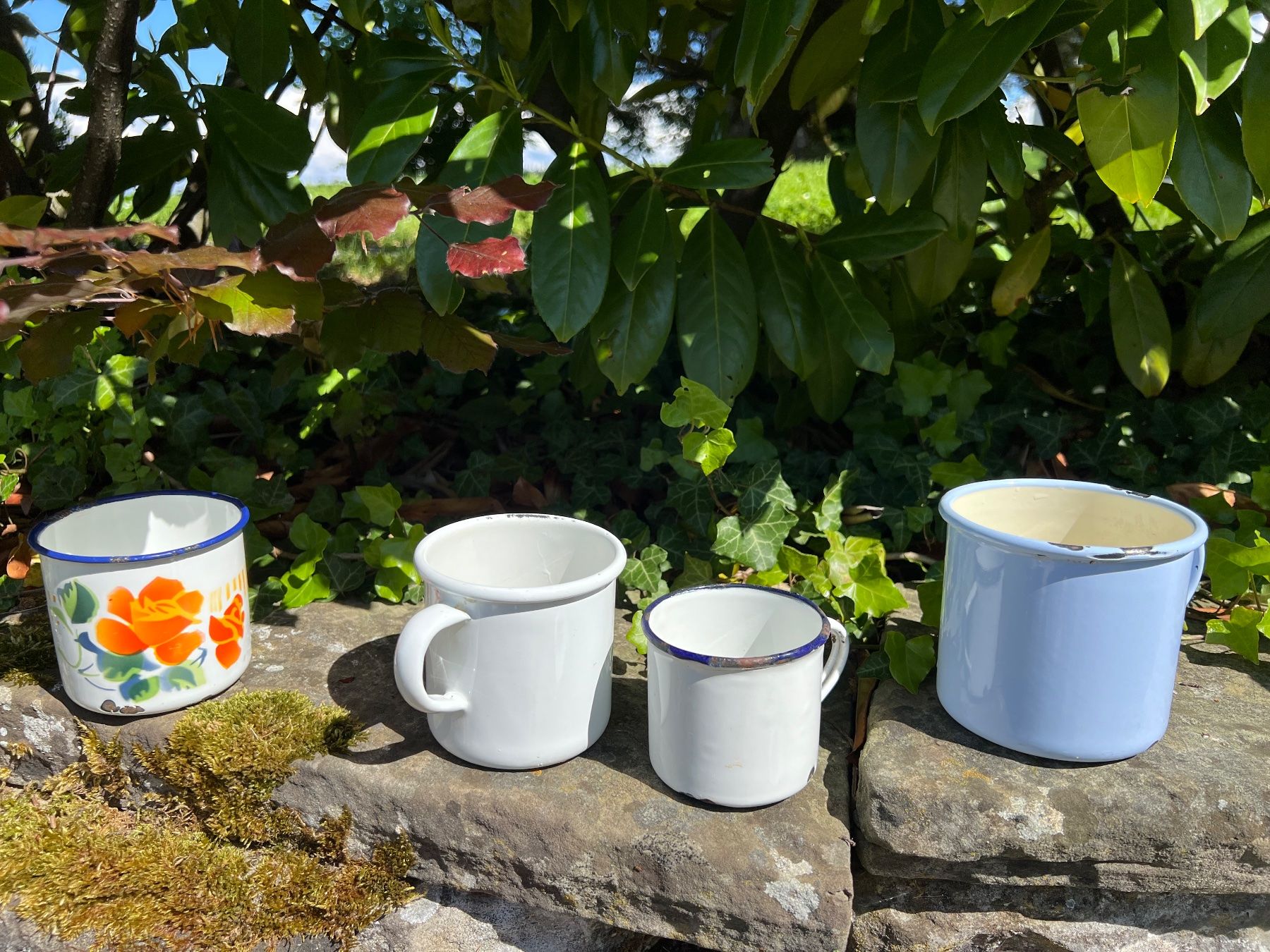 Tassen: Vintage Tasse - Emaille - Shabby – Gebraucht aus Walzenhausen von Cerna007 2