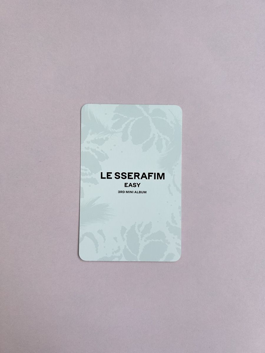Carte collezionabili: LE SSERAFIM EASY 3rd Mini album photocard – Usato da Les Avanchets venduto da ang_qqx6 1
