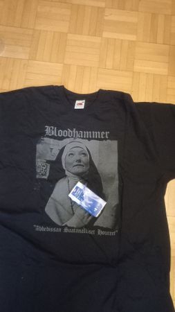  Bloodhammer Vintage T-shirt  XL Black Metal Finnland 