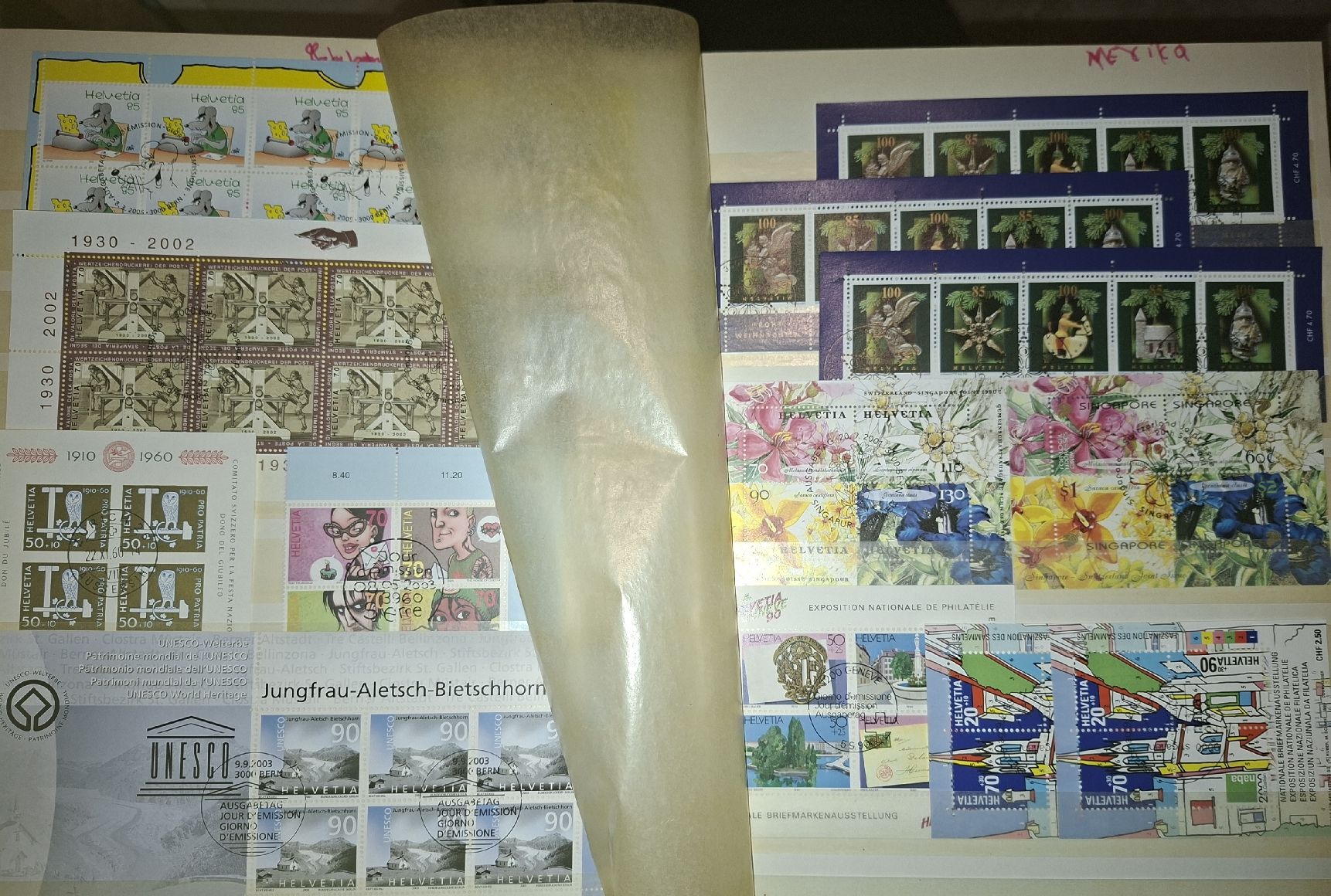 Tous les timbres: Album Kleinbögen / 4er Blocks / divers  – D'occasion à Balgach par SIMEON27 3