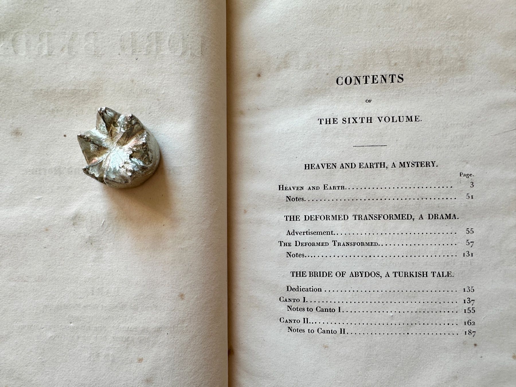 Libri: Lord Byron: Dramatic Pieces and Poems. VI. 1825 – Usato da Zürich venduto da allp 2
