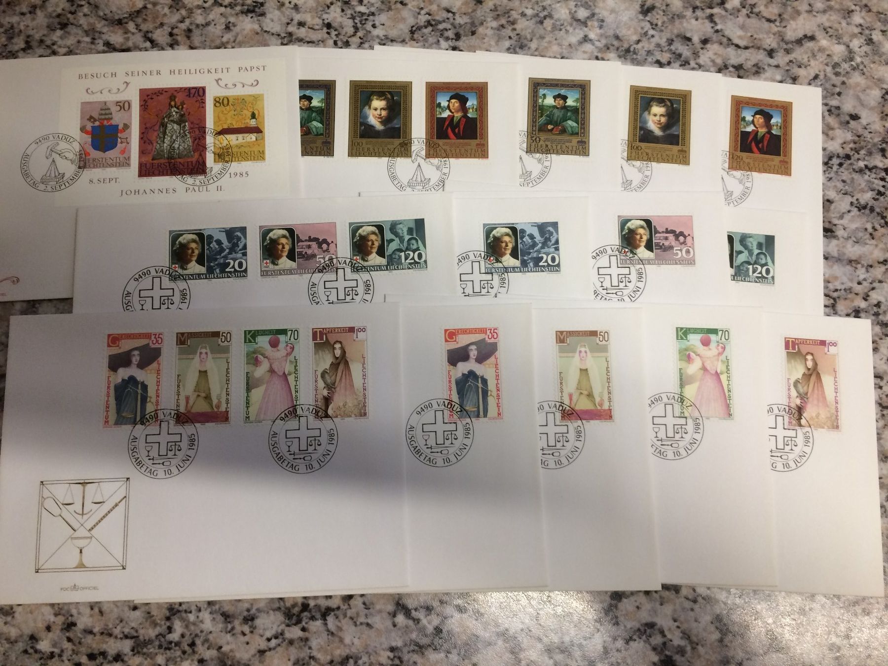 Alle Briefmarken: Ersttagscouverts – Gebraucht aus Kilchberg ZH von APZ4BWM2 1