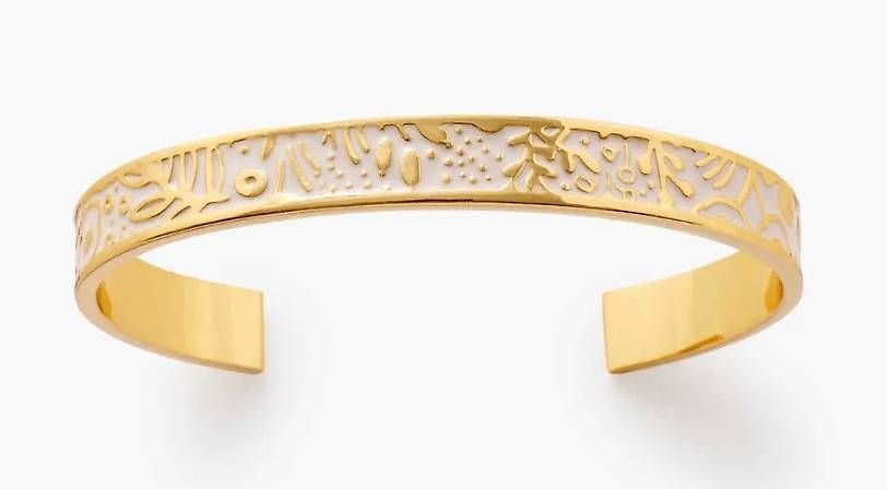 Bracciali & Braccialetti: Bracelet Floral white & gold-coloured – Usato da Biberstein venduto da evolution89 3