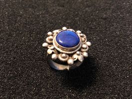 Ring Silber 925 mit Lapislazuli Stein gebrauchter Zustand