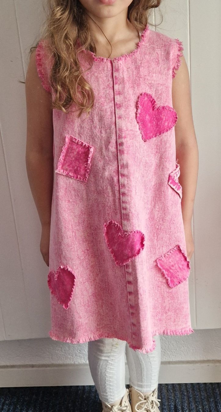 Vestiti & Gonne: Robe jeans rose pièce unique 128 / 8A – Nuovo e nell'imballaggio originale da St-Imier venduto da goodber
