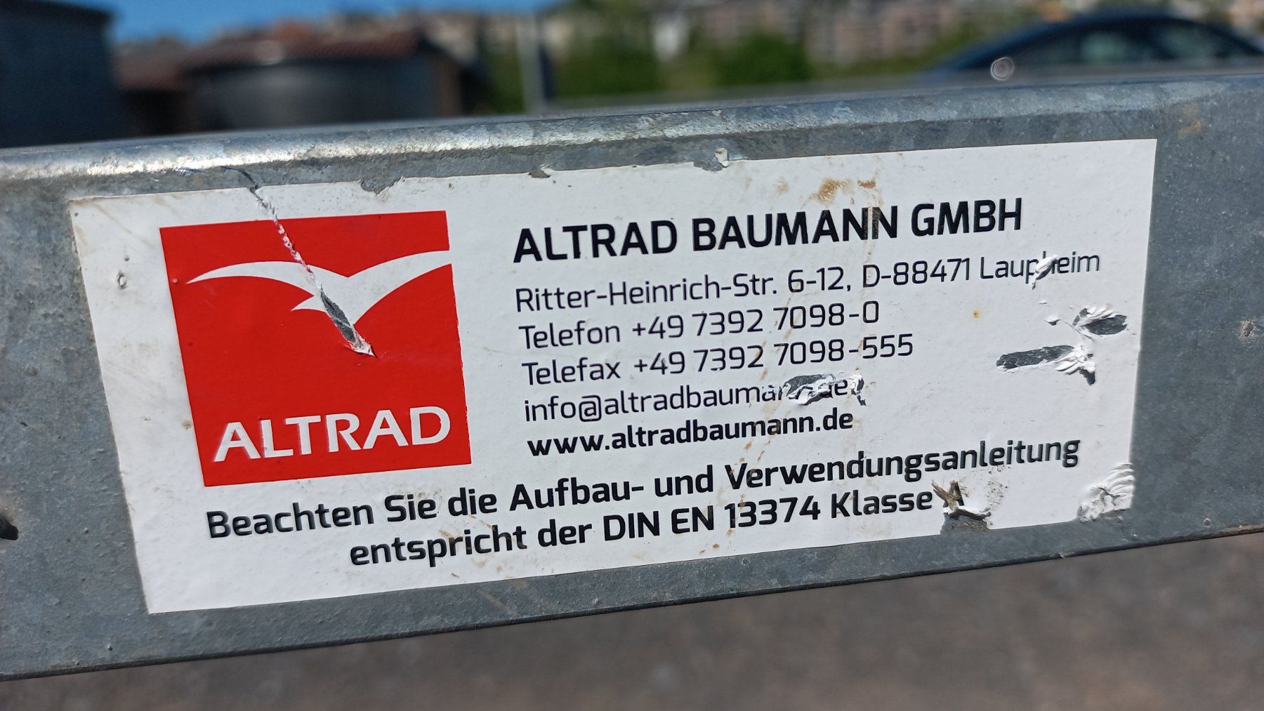 Gerüste: Gerüst Abschrankung für Brüstungsmauer oder Flachdach – Gebraucht aus Oberarth von sonja16 2