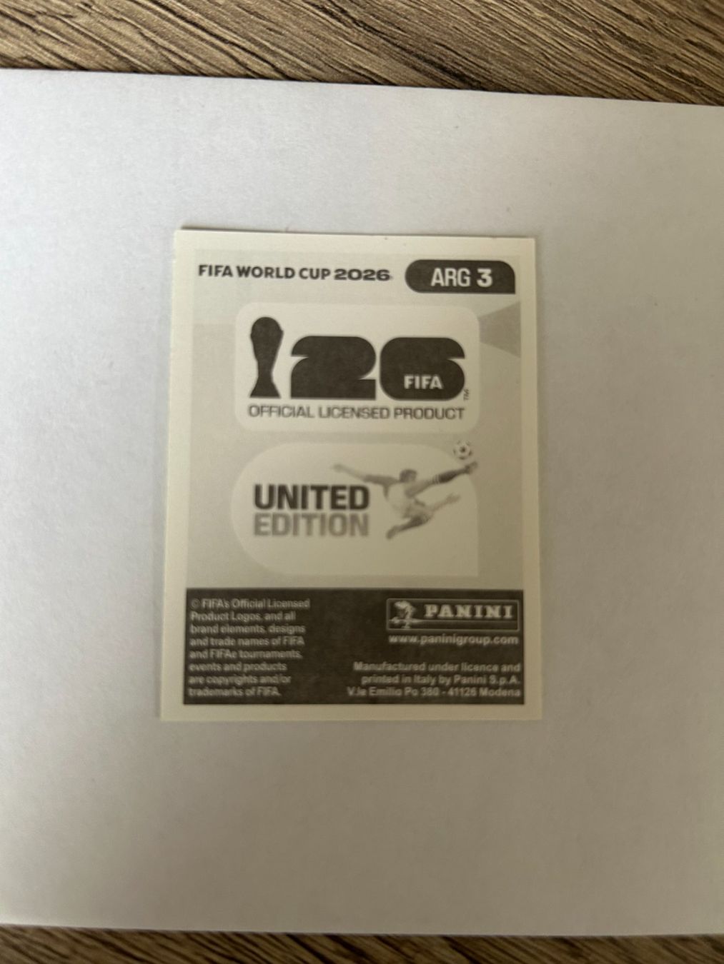 Panini Sammelbilder & Trading cards: Panini FIFA World Cup 2026 - ARG 3 – Gebraucht aus Zumikon von meter03 1