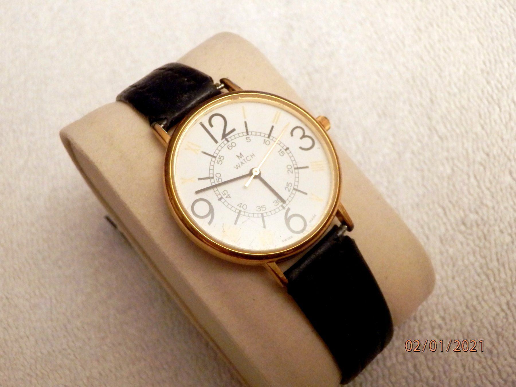 Mondaine Uhren: M-Watch, Mondain, Herren, Quartz, 34mm – Gebraucht aus Ueberstorf von dinbau 1