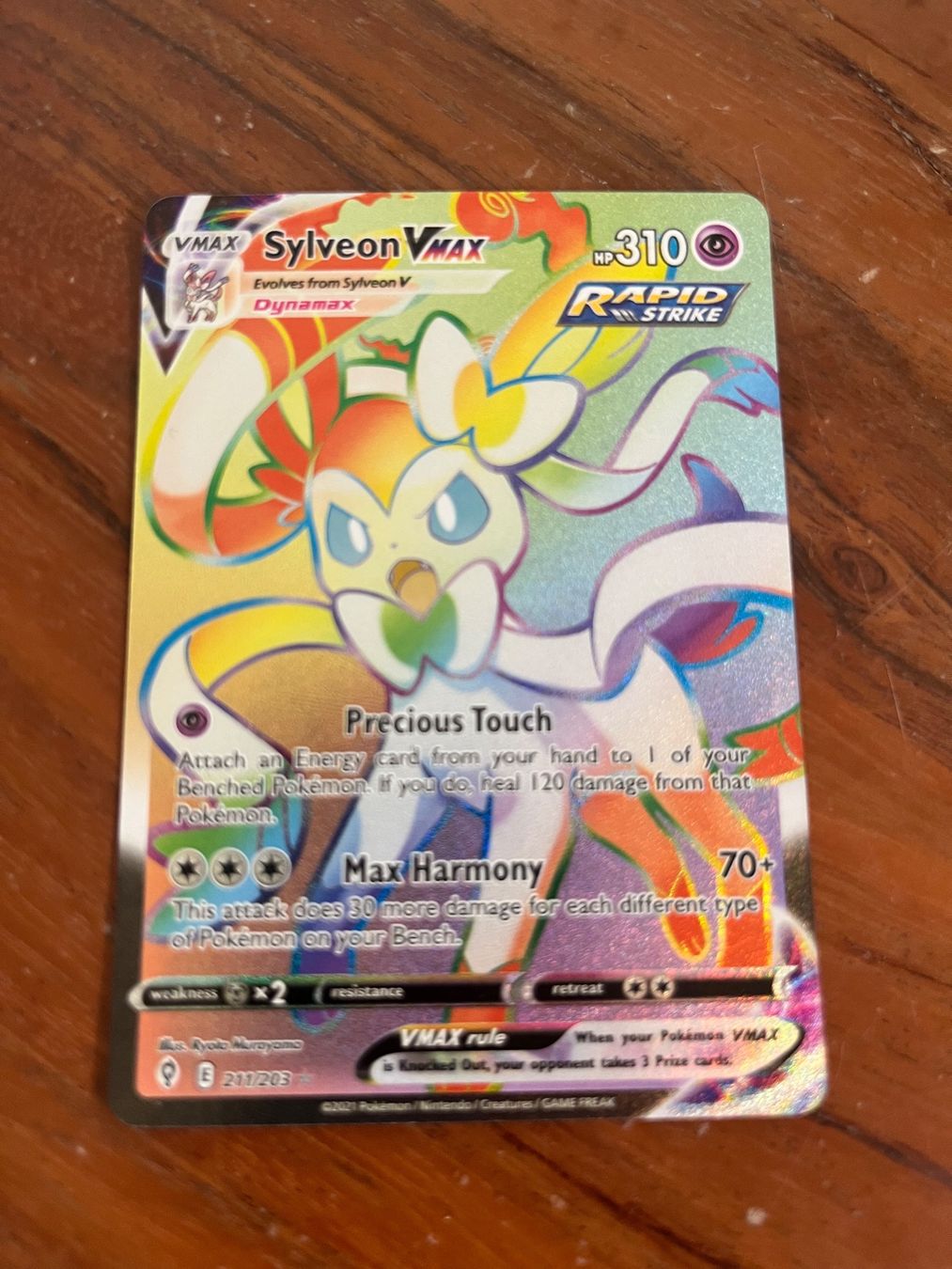 Pokémon Carte collezionabili: Pokemon Sylveon VMAX Rainbow – Nuovo (secondo la descrizione) da Winterthur venduto da saloun
