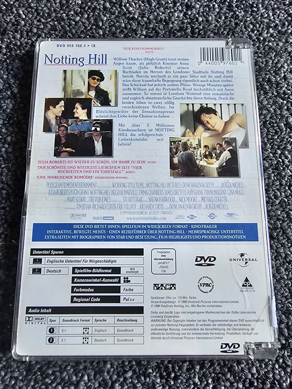 Alle DVDs: Notting Hill (21973) – Gebraucht aus Ruswil von jan_bxl5 1