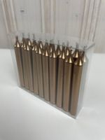 20x Bronzene Stabkerzen - Neu, für Weihnachtsbaum - Bronze
