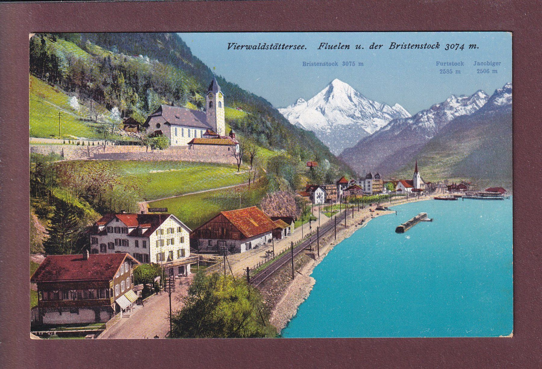 Cartoline postali: FLÜELEN - Bristenstock – Usato da Pully venduto da nicecards